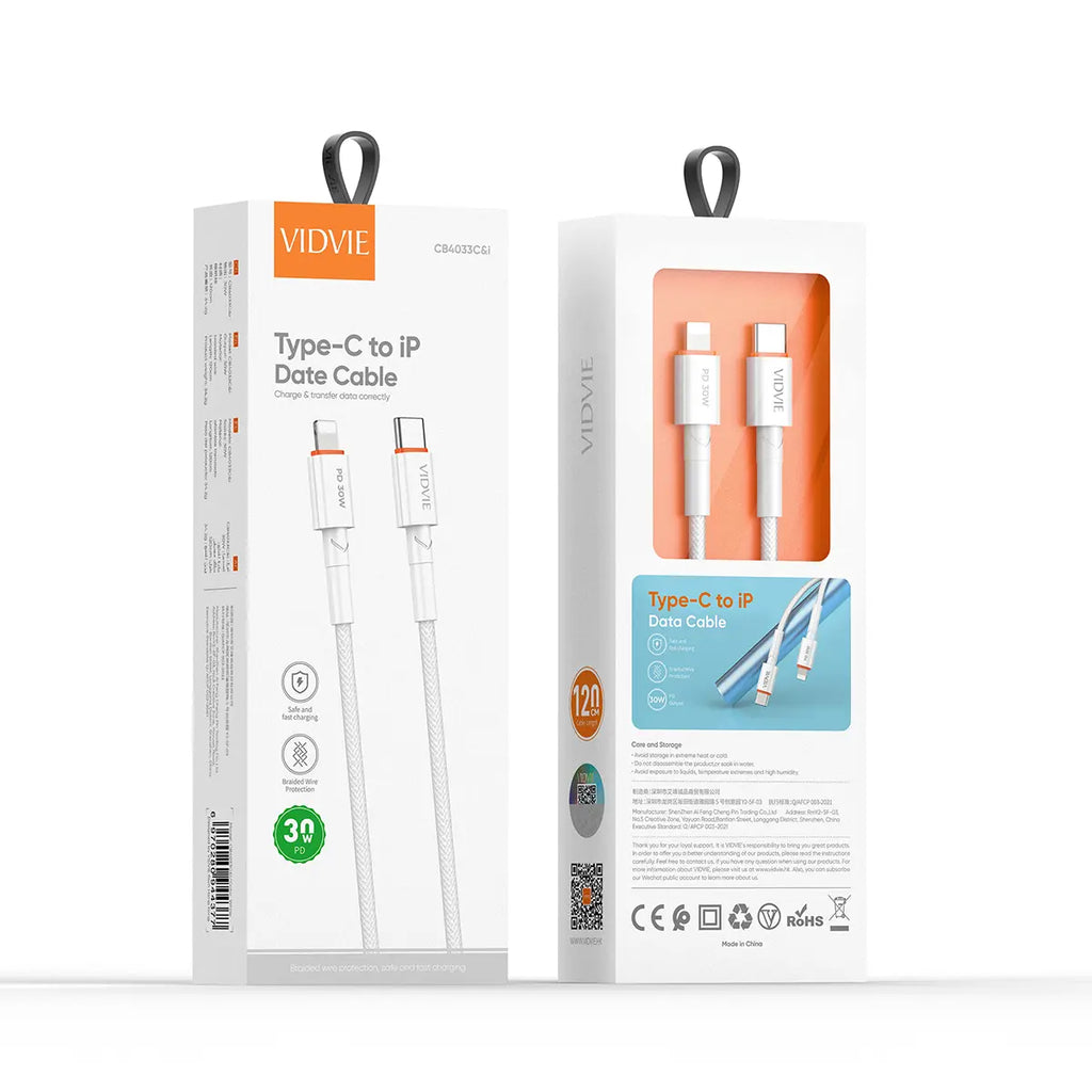Pack cargador carga rápida doble puerto Tipo-c 20W, Usb 18W. + cable Tipo-c, Lighting IP (IPhone) 30W. Trenzado reforzado 1,20cm.