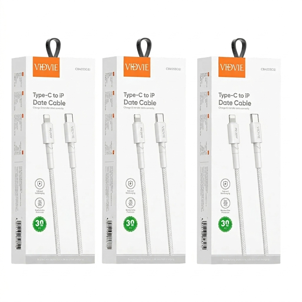 Pack 3 Cables Tipo-C a Lighting IP 30w PD Carga Rápida Y Segura, Trenzado Reforzado.